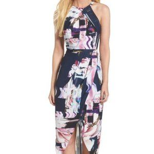 Chelsea28 Floral Faux Wrap Dress - Watercolor